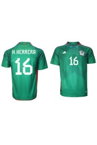 Fotbalové Dres Mexiko Hector Herrera #16 Domácí Oblečení MS 2022 Krátký Rukáv